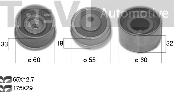 TREVI AUTOMOTIVE Zobsiksnas komplekts KD1492